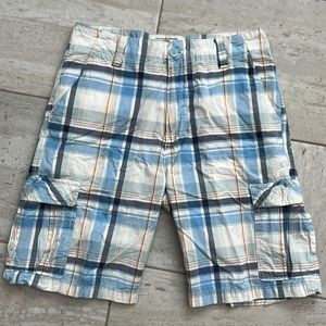 Nautica blue plaid shorts